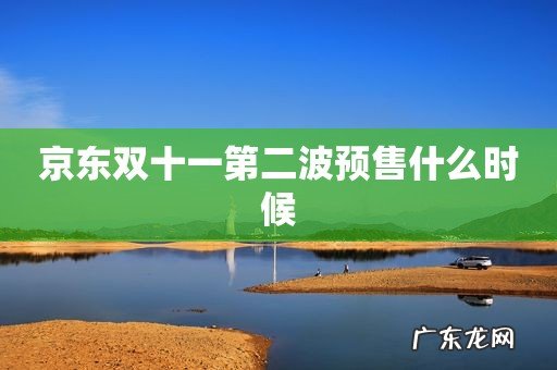 京东双十一第二波预售什么时候