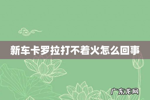 新车卡罗拉打不着火怎么回事