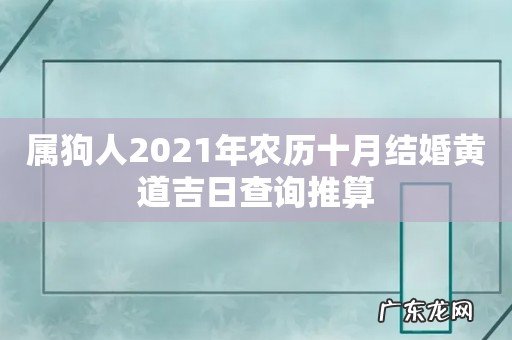 属狗人2021年农历十月结婚黄道吉日查询推算