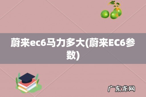 蔚来EC6参数 蔚来ec6马力多大