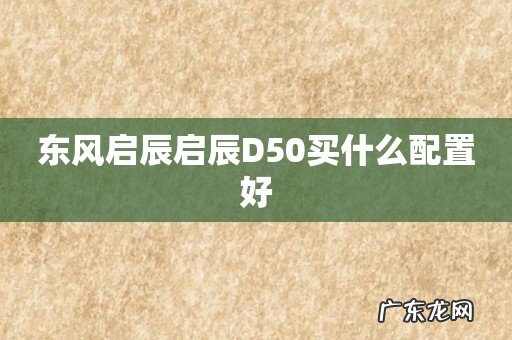 东风启辰启辰D50买什么配置好