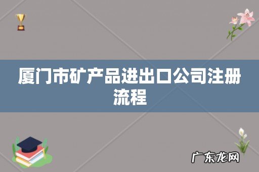 厦门市矿产品进出口公司注册流程
