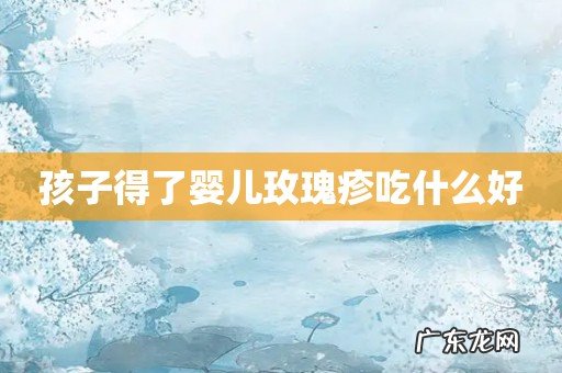 孩子得了婴儿玫瑰疹吃什么好