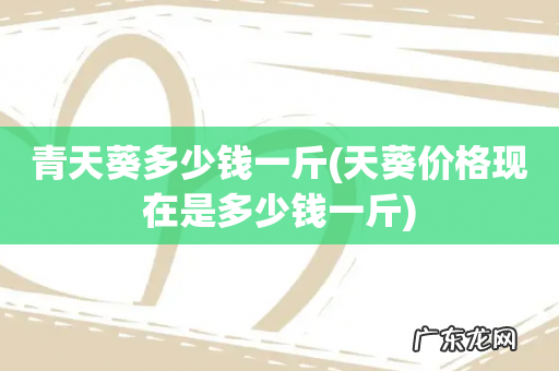 天葵价格现在是多少钱一斤 青天葵多少钱一斤