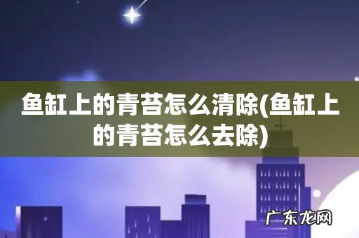 鱼缸上的青苔怎么去除 鱼缸上的青苔怎么清除