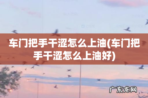 车门把手干涩怎么上油好 车门把手干涩怎么上油