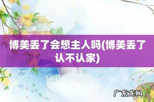 博美丢了认不认家 博美丢了会想主人吗