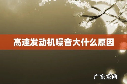 高速发动机噪音大什么原因