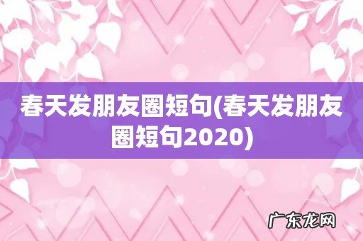 春天发朋友圈短句2020 春天发朋友圈短句