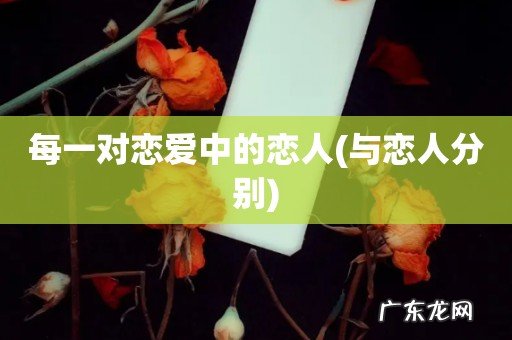 与恋人分别 每一对恋爱中的恋人