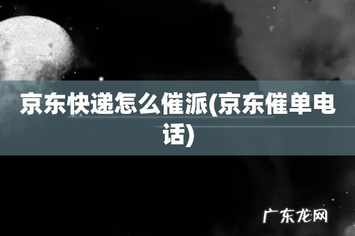 京东催单电话 京东快递怎么催派