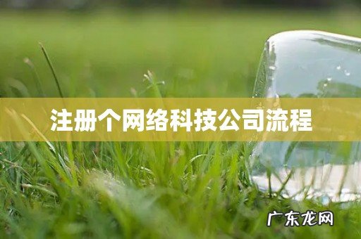 注册个网络科技公司流程