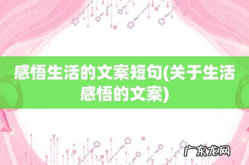 关于生活感悟的文案 感悟生活的文案短句