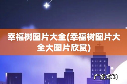 幸福树图片大全大图片欣赏 幸福树图片大全