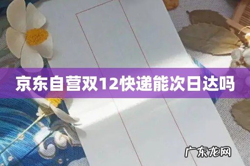 京东自营双12快递能次日达吗