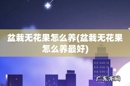 盆栽无花果怎么养最好 盆栽无花果怎么养