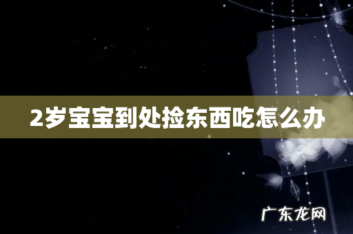 2岁宝宝到处捡东西吃怎么办