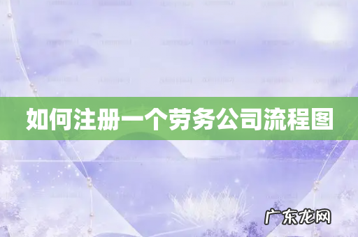 如何注册一个劳务公司流程图