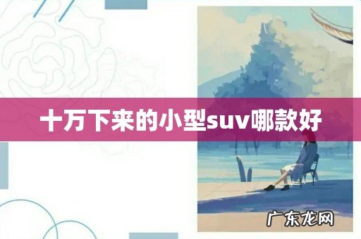 十万下来的小型suv哪款好