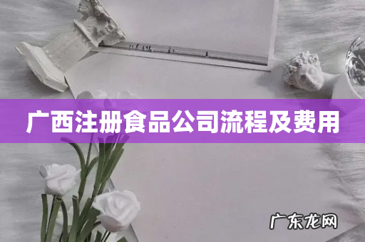 广西注册食品公司流程及费用