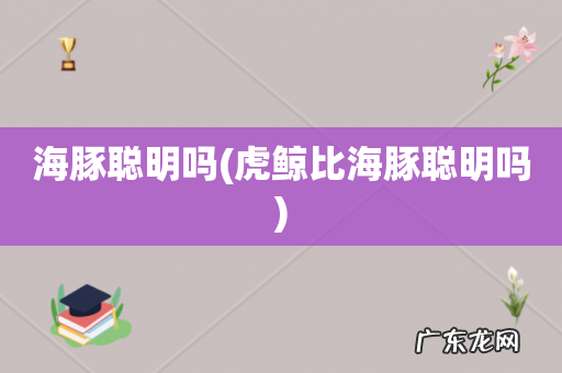 虎鲸比海豚聪明吗 海豚聪明吗