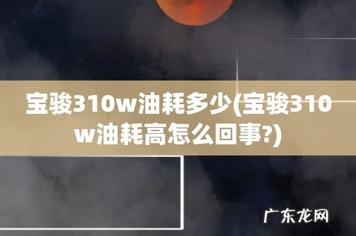 宝骏310w油耗高怎么回事? 宝骏310w油耗多少