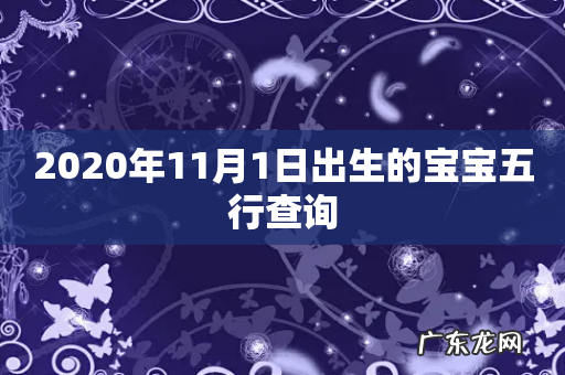2020年11月1日出生的宝宝五行查询