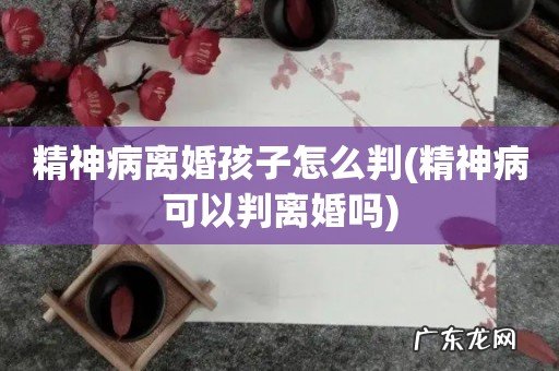 精神病可以判离婚吗 精神病离婚孩子怎么判