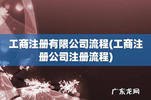 工商注册公司注册流程 工商注册有限公司流程