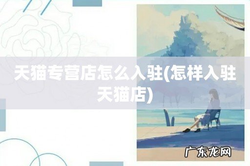怎样入驻天猫店 天猫专营店怎么入驻