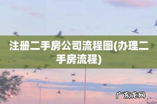 办理二手房流程 注册二手房公司流程图