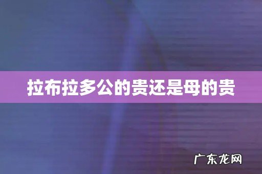 拉布拉多公的贵还是母的贵