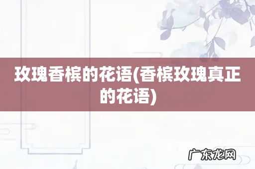 香槟玫瑰真正的花语 玫瑰香槟的花语