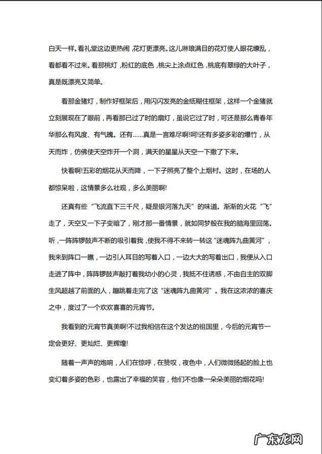 介绍元宵节的作文 有关元宵节的作文600字