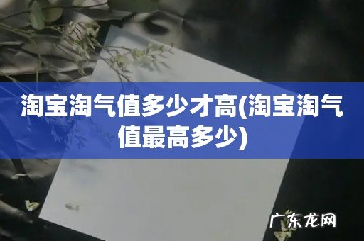 淘宝淘气值最高多少 淘宝淘气值多少才高