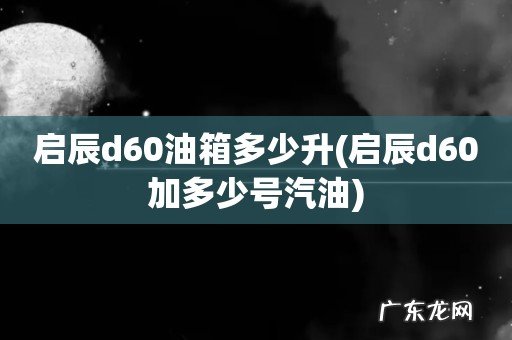 启辰d60加多少号汽油 启辰d60油箱多少升