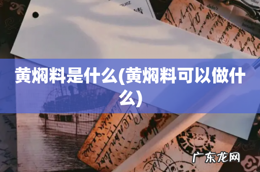 黄焖料可以做什么 黄焖料是什么
