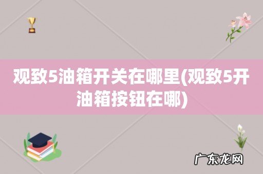 观致5开油箱按钮在哪 观致5油箱开关在哪里