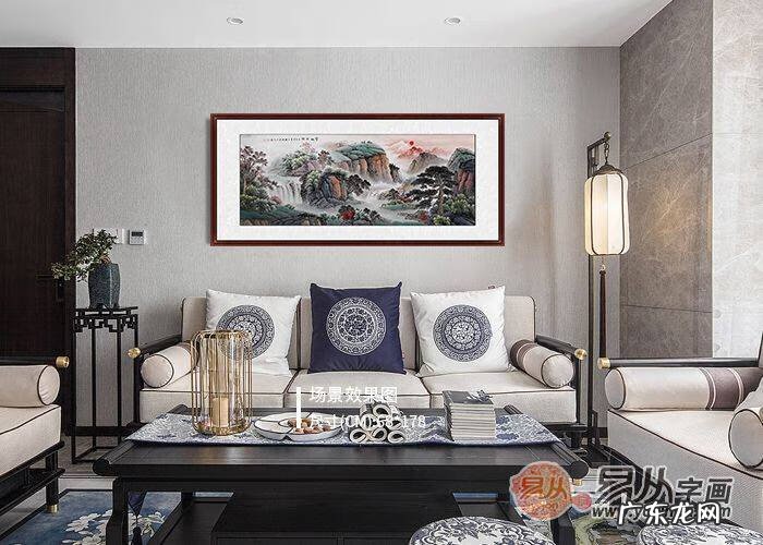 山水画瀑布流向的风水 山水画带瀑布的风水