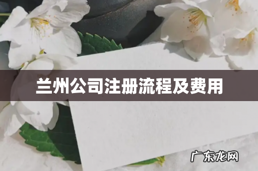 兰州公司注册流程及费用