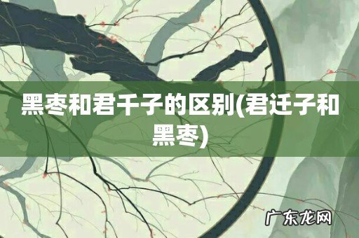 君迁子和黑枣 黑枣和君千子的区别