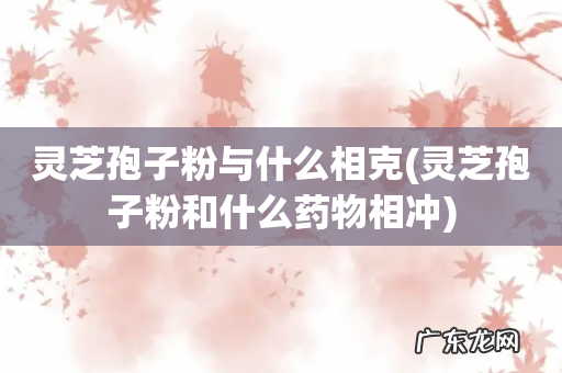 灵芝孢子粉和什么药物相冲 灵芝孢子粉与什么相克