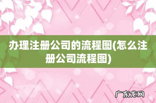 怎么注册公司流程图 办理注册公司的流程图