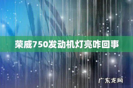 荣威750发动机灯亮咋回事