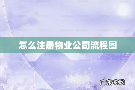 怎么注册物业公司流程图