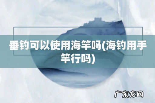 海钓用手竿行吗 垂钓可以使用海竿吗