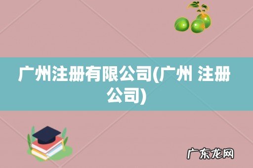 广州 注册 公司 广州注册有限公司