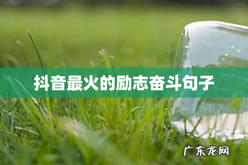 抖音最火的励志奋斗句子