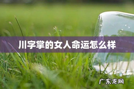 川字掌的女人命运怎么样