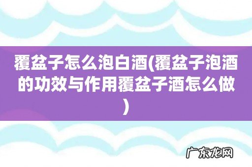 覆盆子泡酒的功效与作用覆盆子酒怎么做 覆盆子怎么泡白酒
